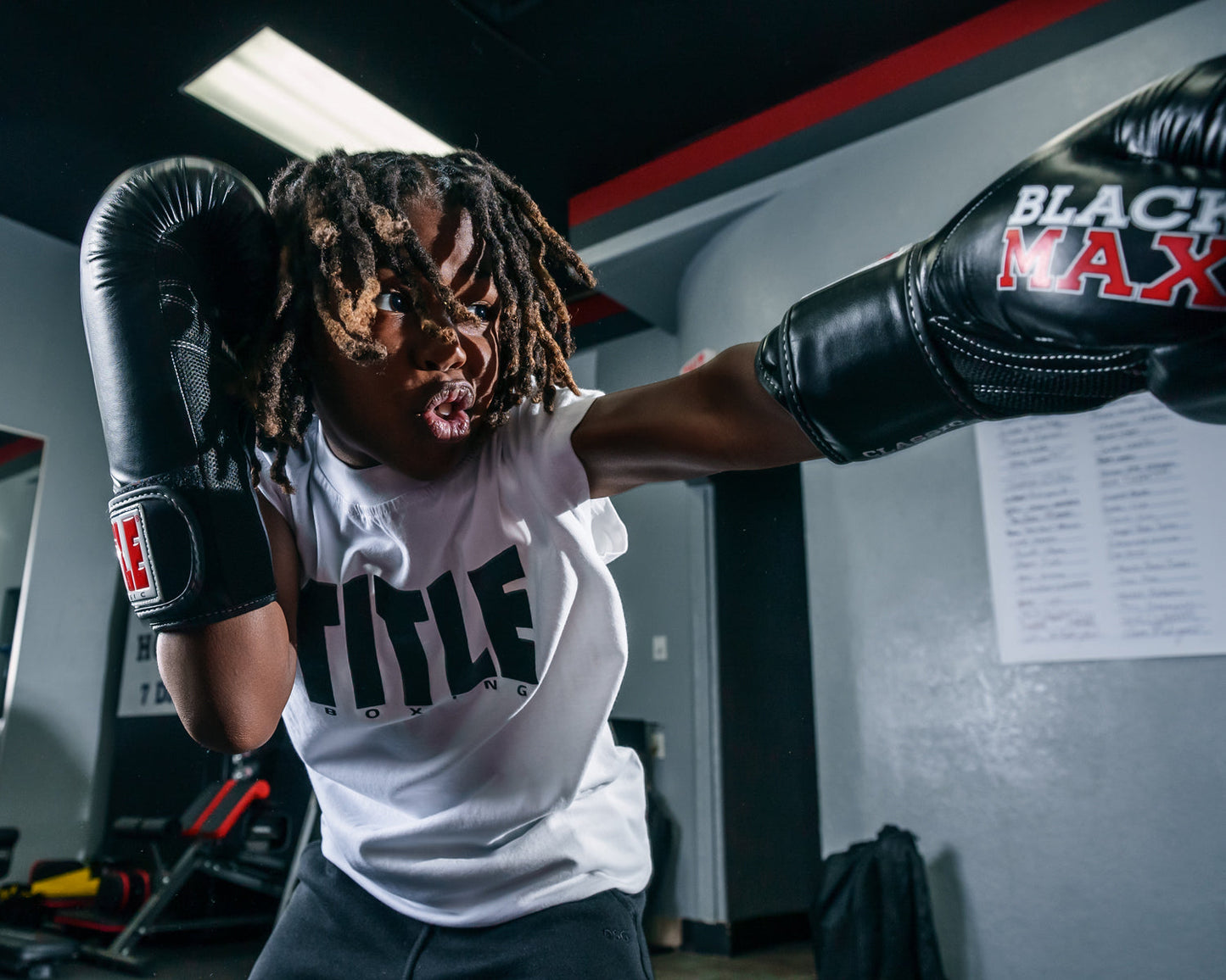 Classic Black Max Boxing Gloves