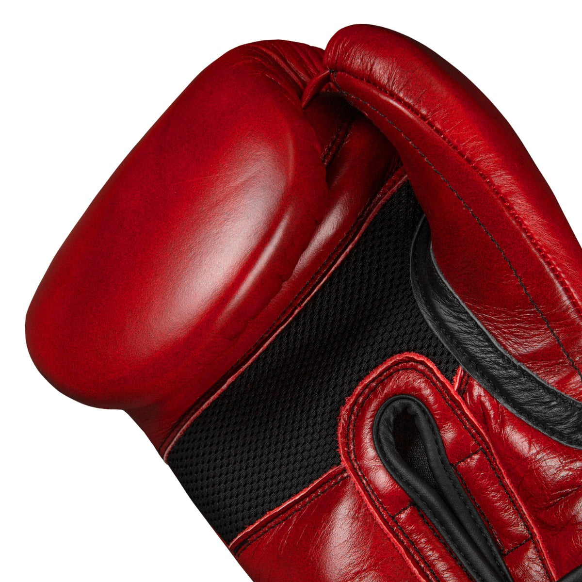 Boxing Blood Red Leather Training Boxing Gloves